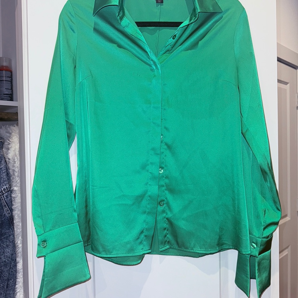 Boston Proper Women's Satin Blouse